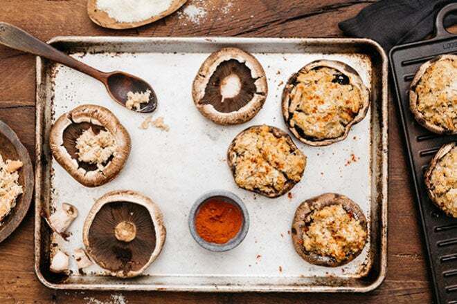 Grilled Stuffed Portabella Mushrooms